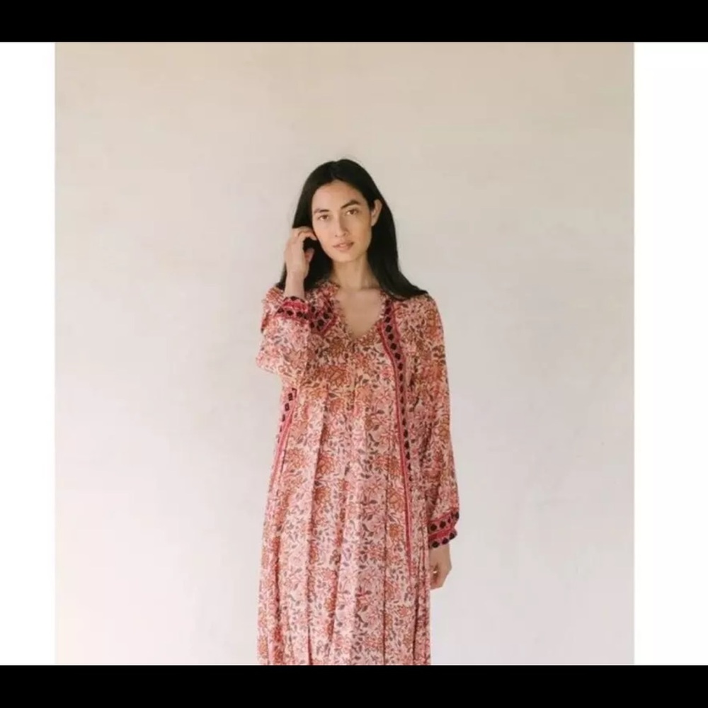 Natalie Martin Fiore Dahlia Pink Long Maxi XS